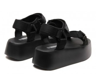SANDALIAS URBAN COW TAIPEI NEGRO 2 ABROJOS PLATAF TIRAS