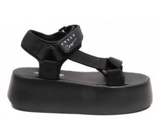 SANDALIAS URBAN COW TAIPEI NEGRO 2 ABROJOS PLATAF TIRAS
