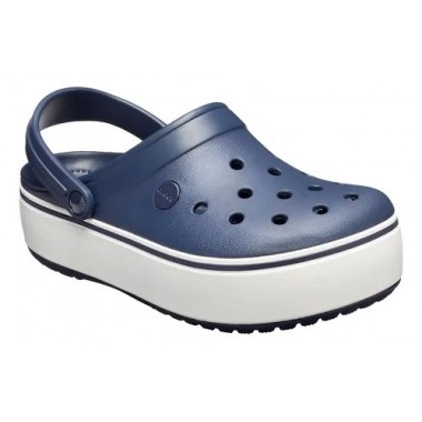 CROCS C205434 CROCBAND PLATFORM CLOG AZUL/BLANCO ZUECO C/BANDA PLATAFORMA