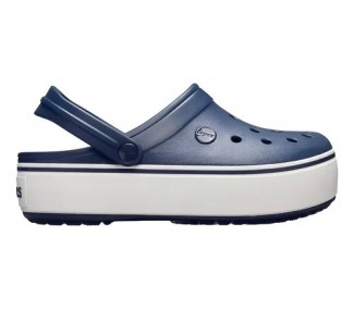 CROCS C205434 CROCBAND PLATFORM CLOG AZUL/BLANCO ZUECO C/BANDA PLATAFORMA