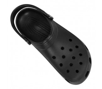 CROCS C10001 CLASSIC NEGRO ZUECO PERFORADO LISO