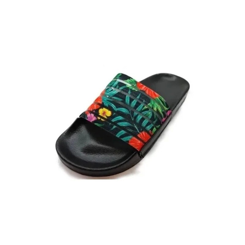 CHINELA  EL FARAON 2090 VERDE/CAMO FAJA ELASTICA GLITTER