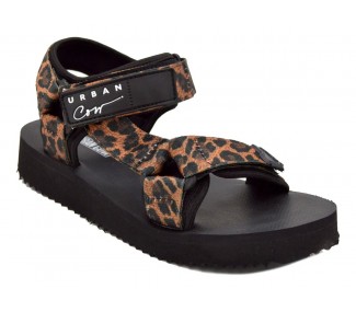 SANDALIAS URBAN COW TANGER NEGRO/AP 2 ABROJOS DET TIRAS