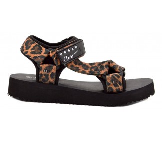 SANDALIAS URBAN COW TANGER NEGRO/AP 2 ABROJOS DET TIRAS