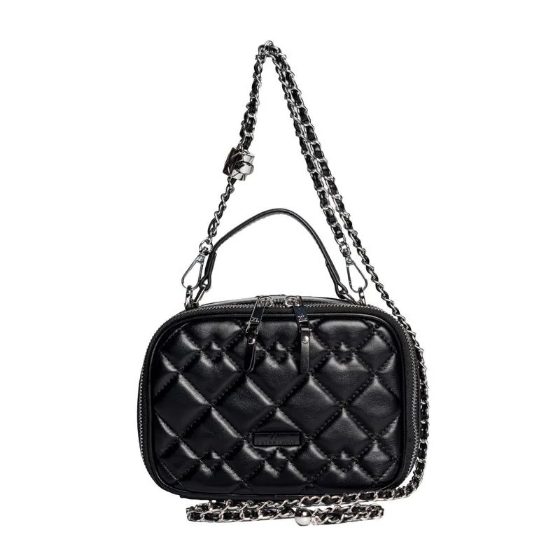 CARTERA  XL EXTRA LARGE OLAF NEGRO CORREA CADENA DET ROM