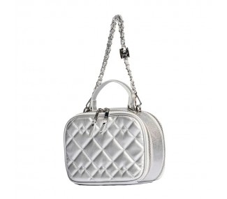 CARTERA  XL EXTRA LARGE OLAF PLATEADO CORREA CADENA DET ROM