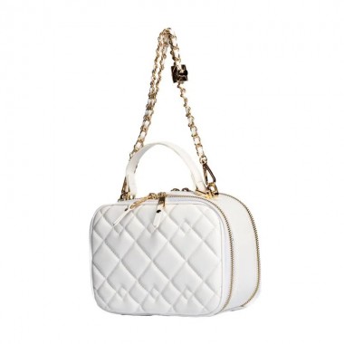 CARTERA  XL EXTRA LARGE OLAF BLANCO CORREA CADENA DET ROM