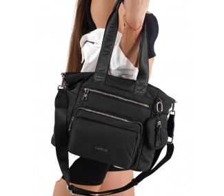 BOLSO ADORATTA GINEVRA NEGRO DET BOLS CON CIERRES