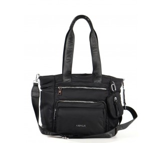 BOLSO ADORATTA GINEVRA NEGRO DET BOLS CON CIERRES