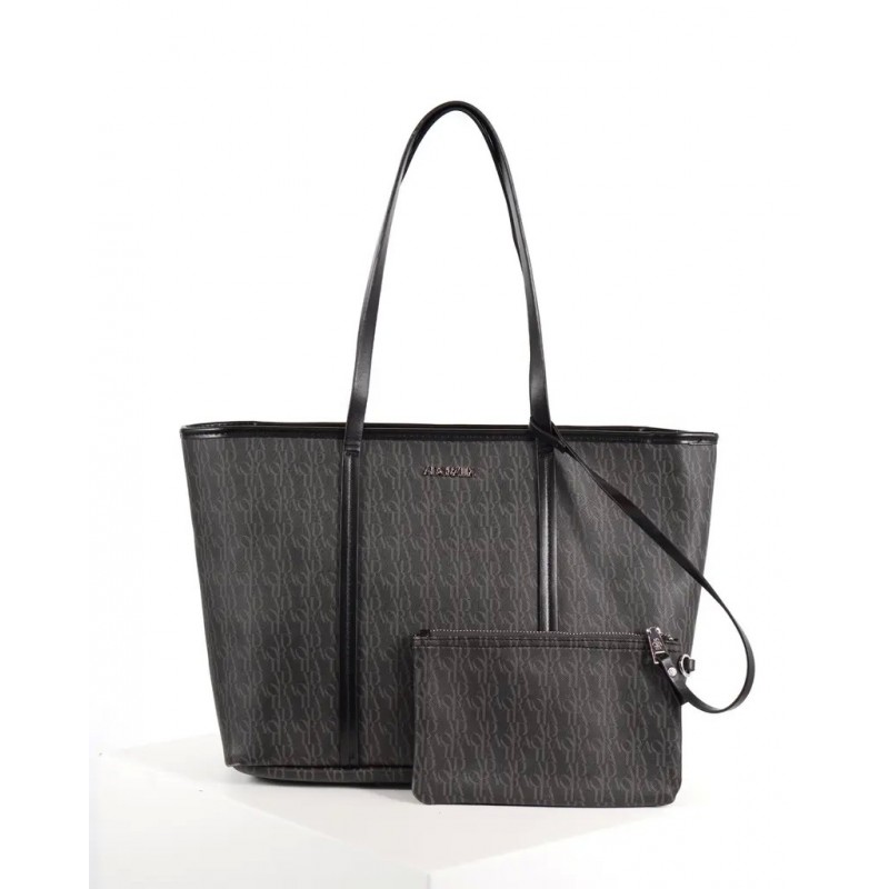CARTERA ADORATTA CORINNA NEGRO/SUELA  2 ASAS ESTAMP