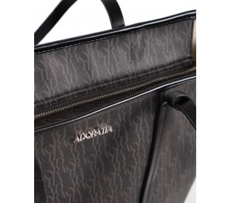 CARTERA ADORATTA CORINNA NEGRO/SUELA  2 ASAS ESTAMP
