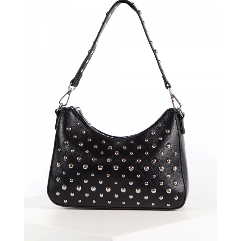 BANDOLERA ADORATTA  PERLA NEGRO 1 ASA DET TACHAS