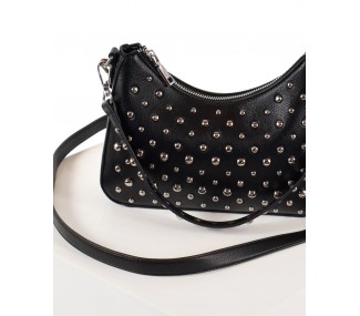 BANDOLERA ADORATTA  PERLA NEGRO 1 ASA DET TACHAS