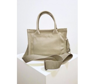 CARTERA ADORATTA  MAIRA CREMA 2 ASAS C/CORREA