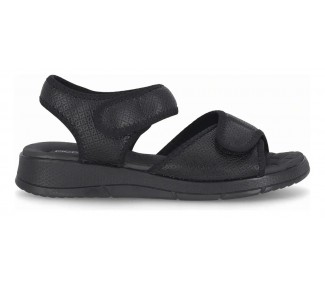 SANDALIA  PICCADILLY 571003 NEGRO/NEGRO 2 ABROJOS DET PICADO