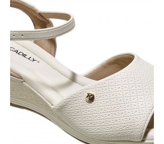 SANDALIA PICCADILLY 408214-49 CREMA T/CHINO 1 FAJA C/PULS BEIGE