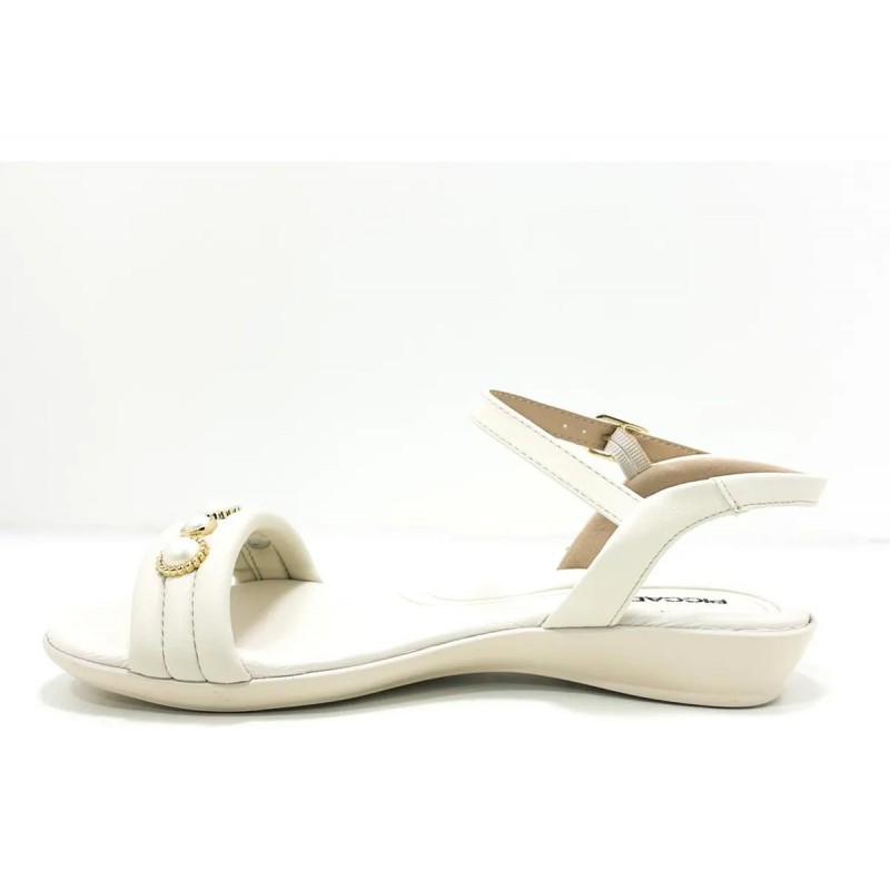 SANDALIAS PICCADILLY 500403-1 CREMA BAJA 1 FAJA DET PERLA CREMA