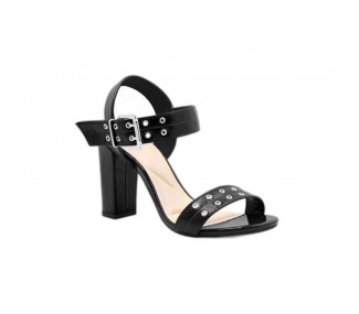 SANDALIA CHOCOLATE 20836-02 NEGRO/CHAROL