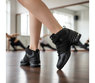 Zapatilla Técnica De Danza / Baile / Ensayo Negro C/Cámara De Aire