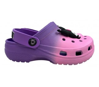 CLOGS  FOOTY CLKU306.01 NEGRO/LILA KUROMI