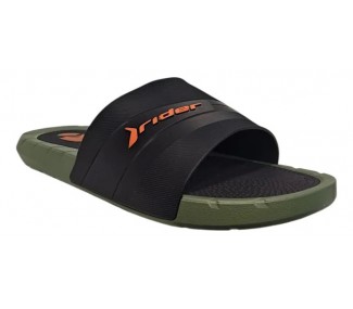 CHINELA  RIDER 12511 RUSH SLIDE AD VERDE/NEGRO/NARANJA