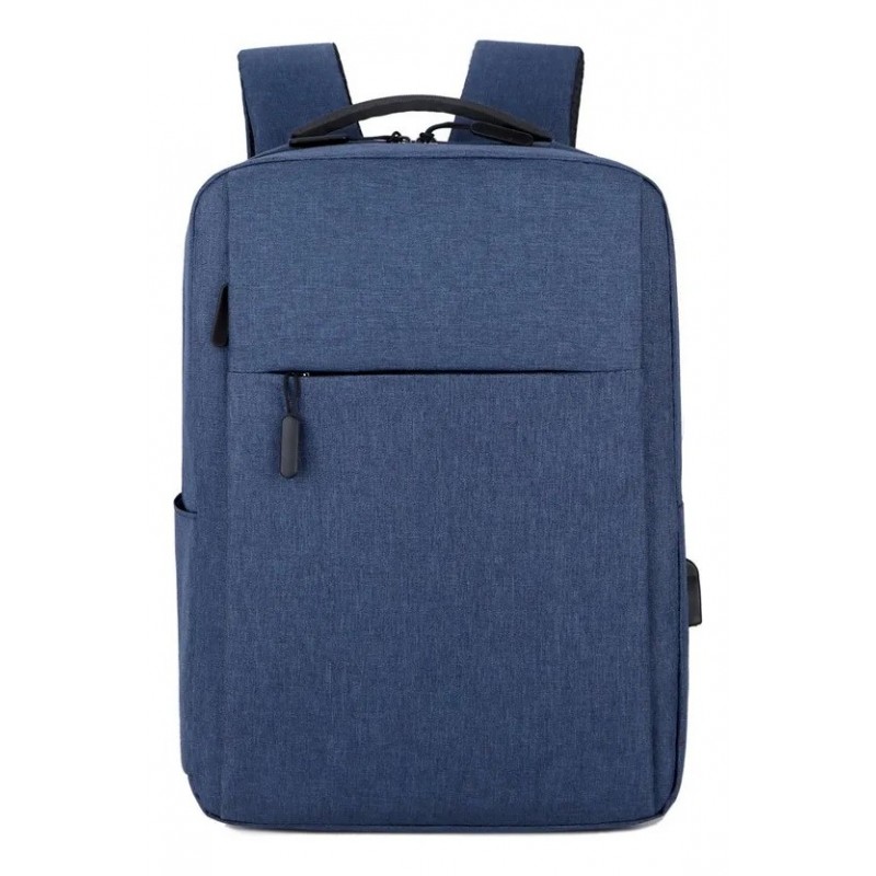 MOCHILA URBANA PORTA NOTEBOOK USB IMPERMEABLE AZUL