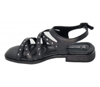 SANDALIA  SAVAGE EURO31 NEGRO TIRAS CRUZ